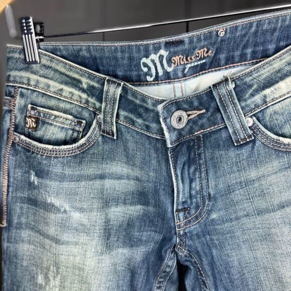 Women's Miss Me Boot Cut Cowhide Denim Jeans Size 27 - Picture 7 of 8